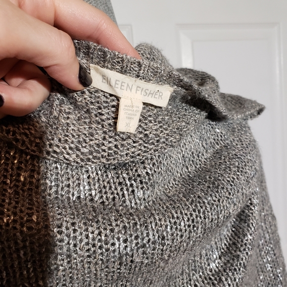 EILEEN FISHER shimmer knit sweater, size XL - Picture 5 of 7